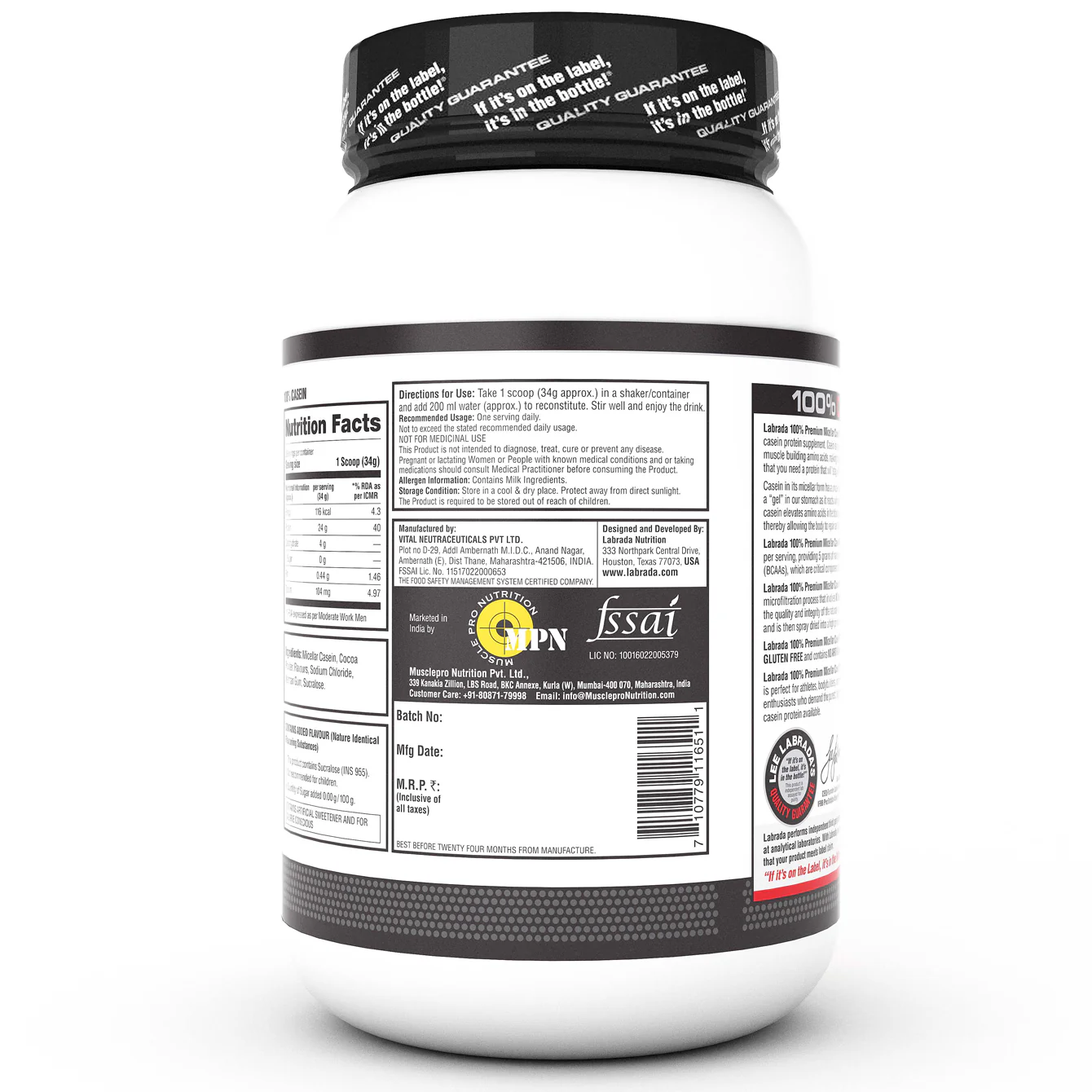 Labrada 100% Casein Micellar Protein - Image 4