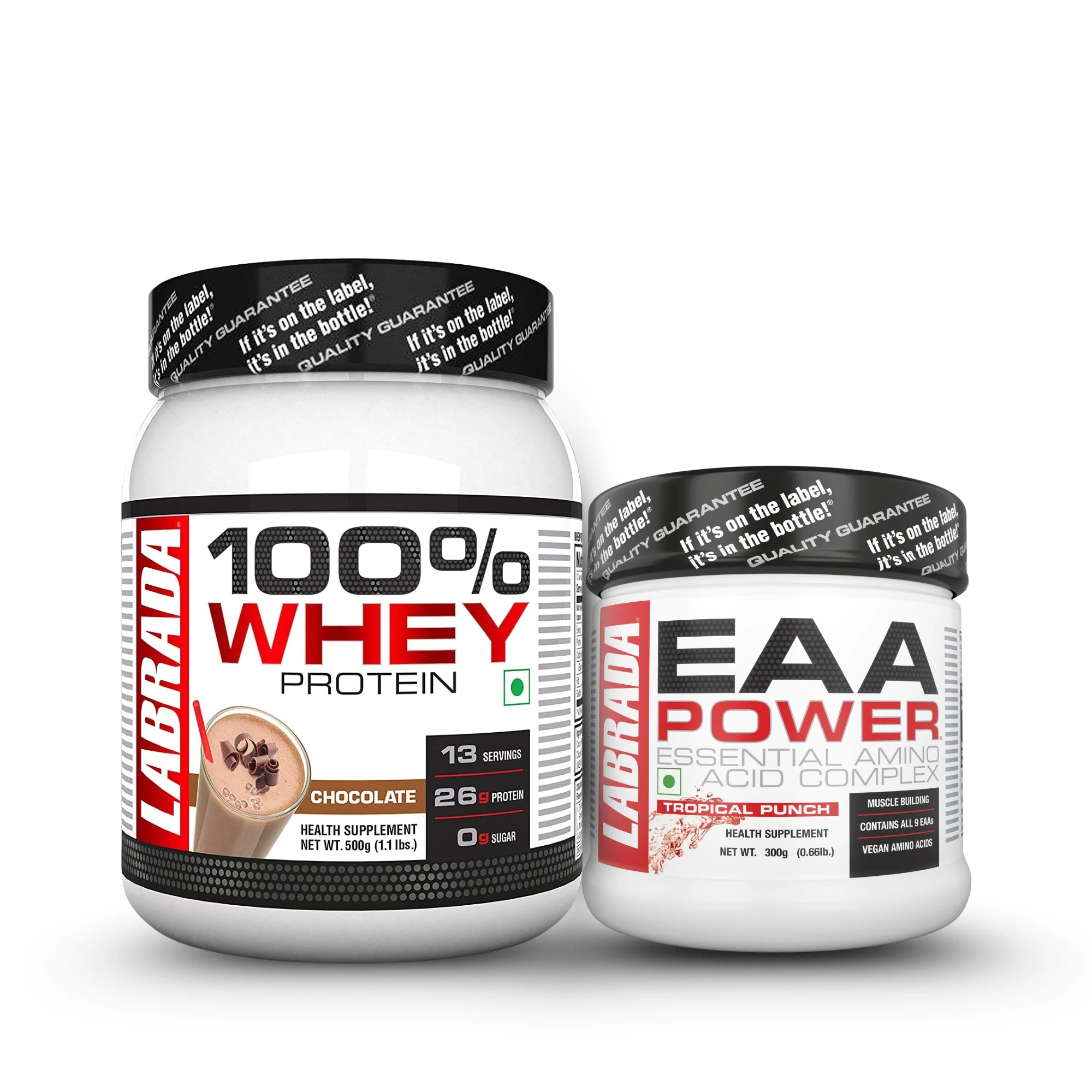 Labrada 100% Whey 1.1lbs Chocolate 500g With EAA Power 300g - Image 3