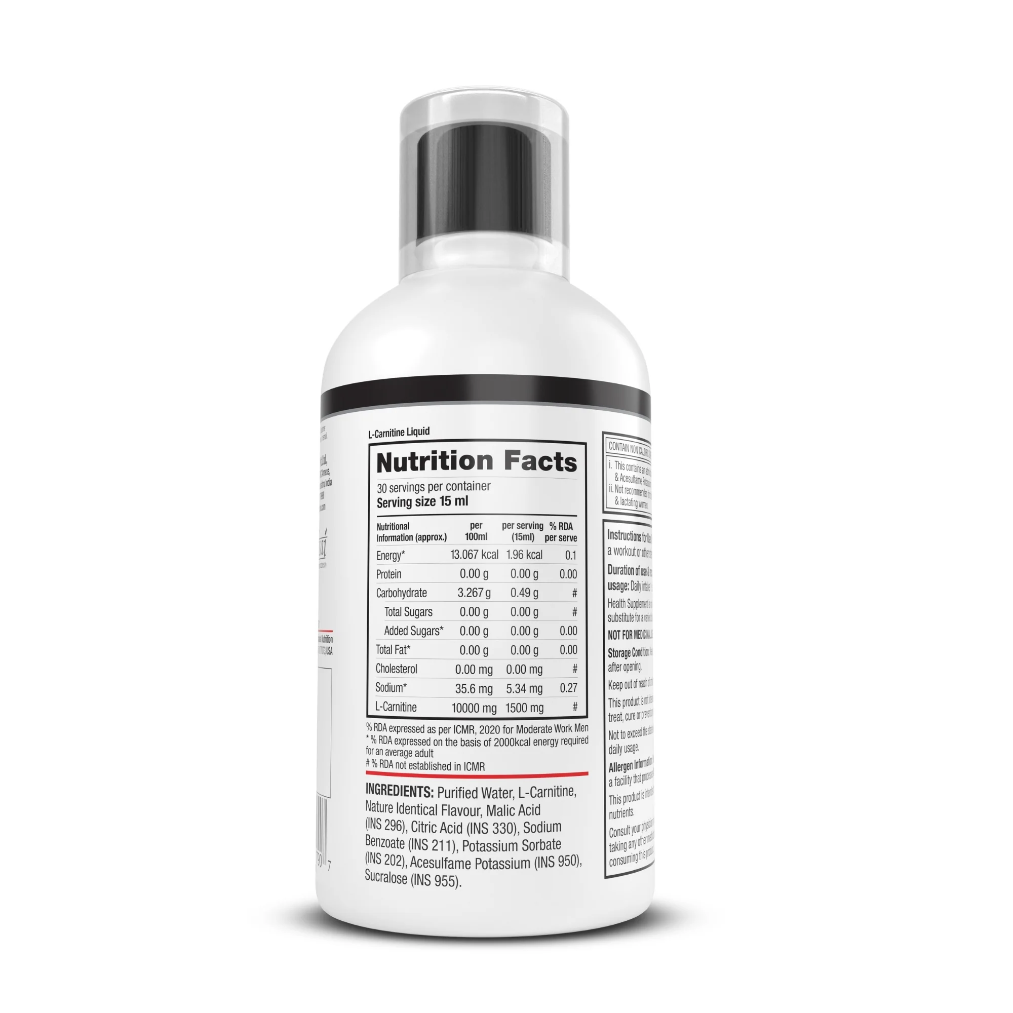 Labrada L-Carnitine 450 Ml Liquid Amino Acid 3000mg - Image 8