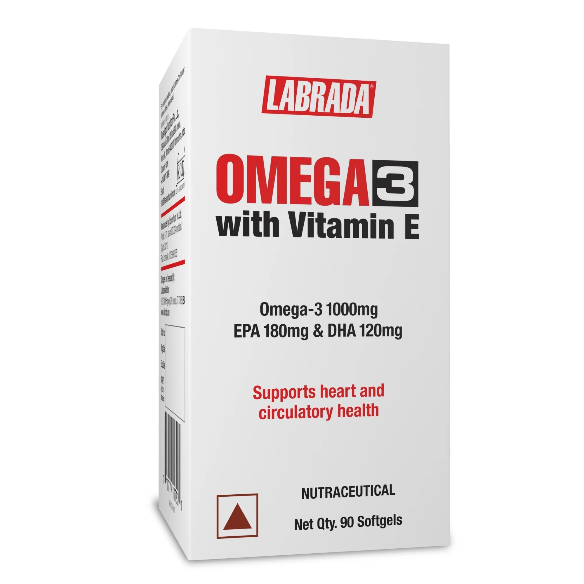 LABRADA OMEGA 3 with Vitamin E, Omega-3 1000 mg EPA 180 mg & DHA 120 m, Fish Oil - Image 8