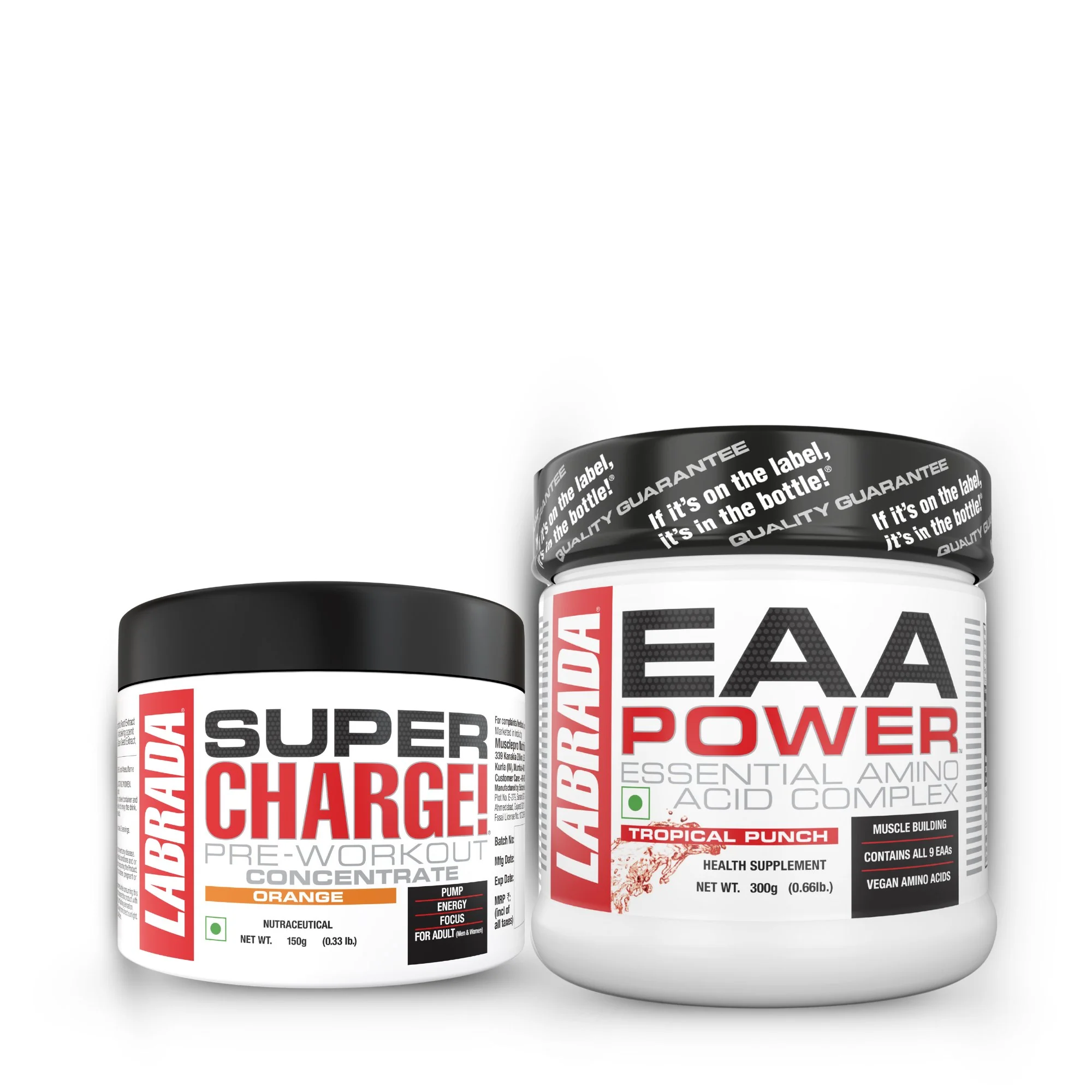 Labrada Super Charge Pre-Workout 150g With EAA Power Essential Amino Acid Complex - Image 3