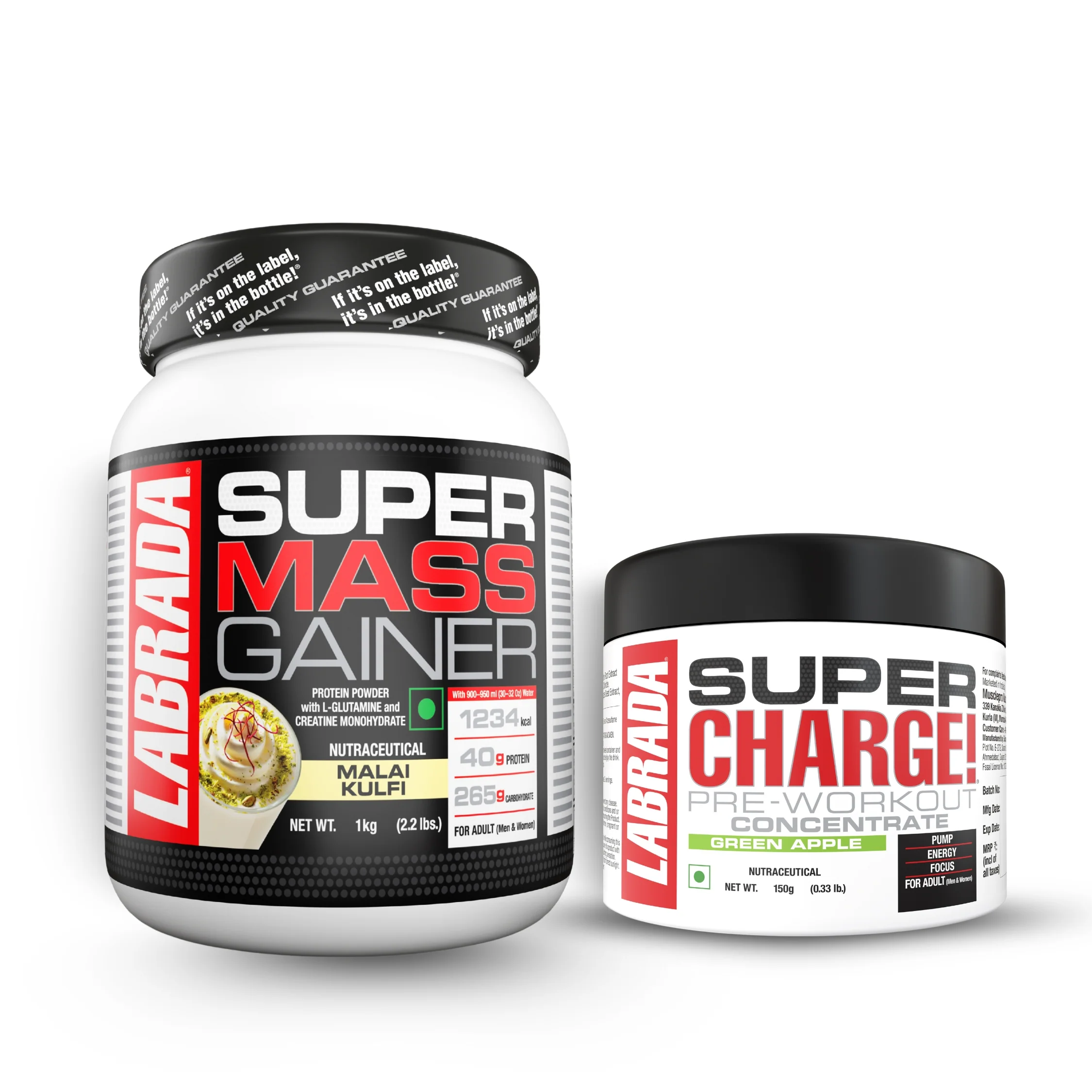 Labrada Super Mass Gainer 1 kg With Labrada Super Charge 150g - Image 2