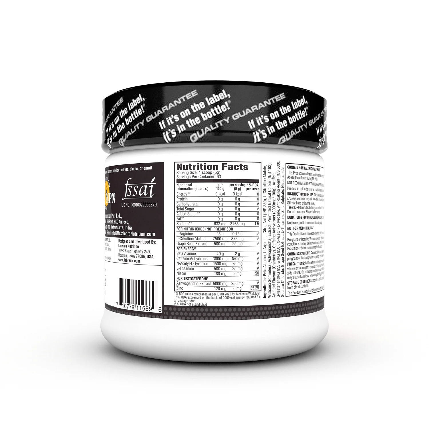 Labrada SUPER CHARGE Pre-Workout Concentrate - Image 10