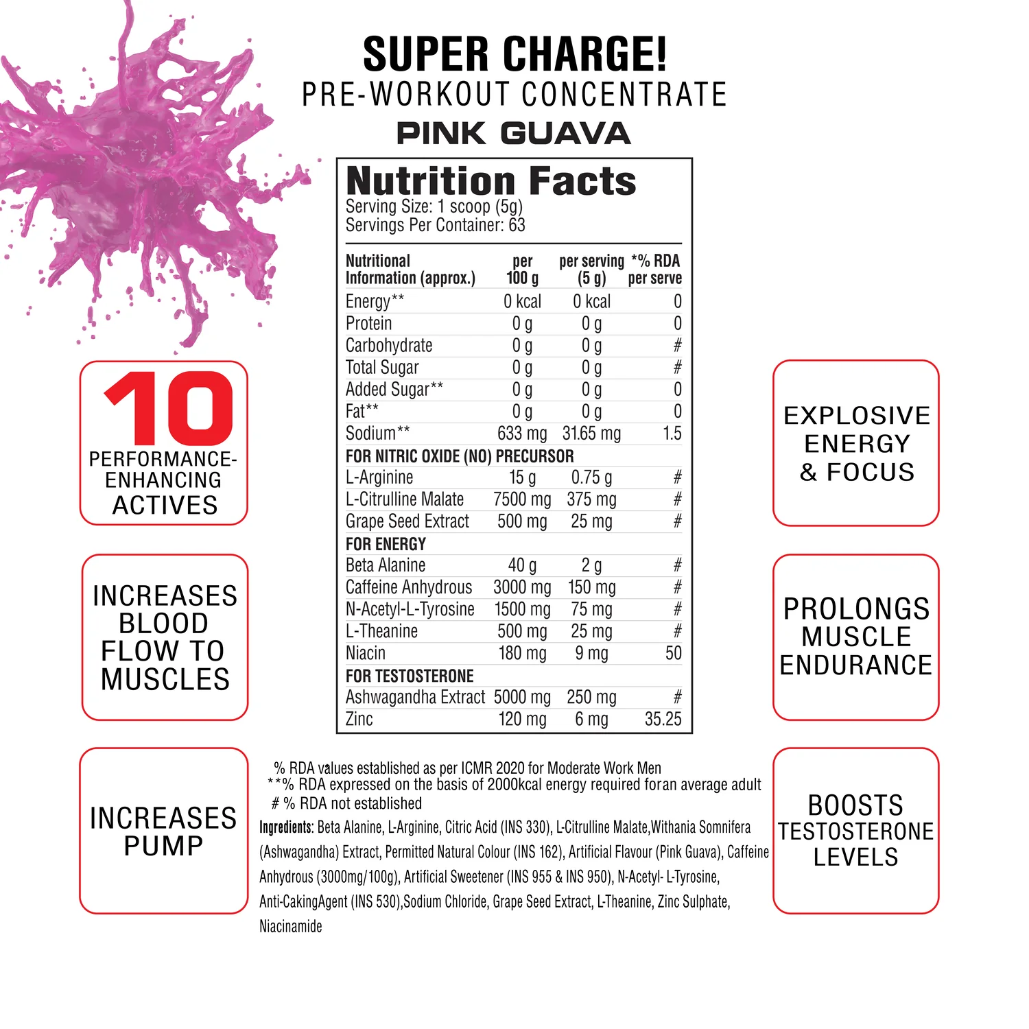 Labrada SUPER CHARGE Pre-Workout Concentrate - Image 4