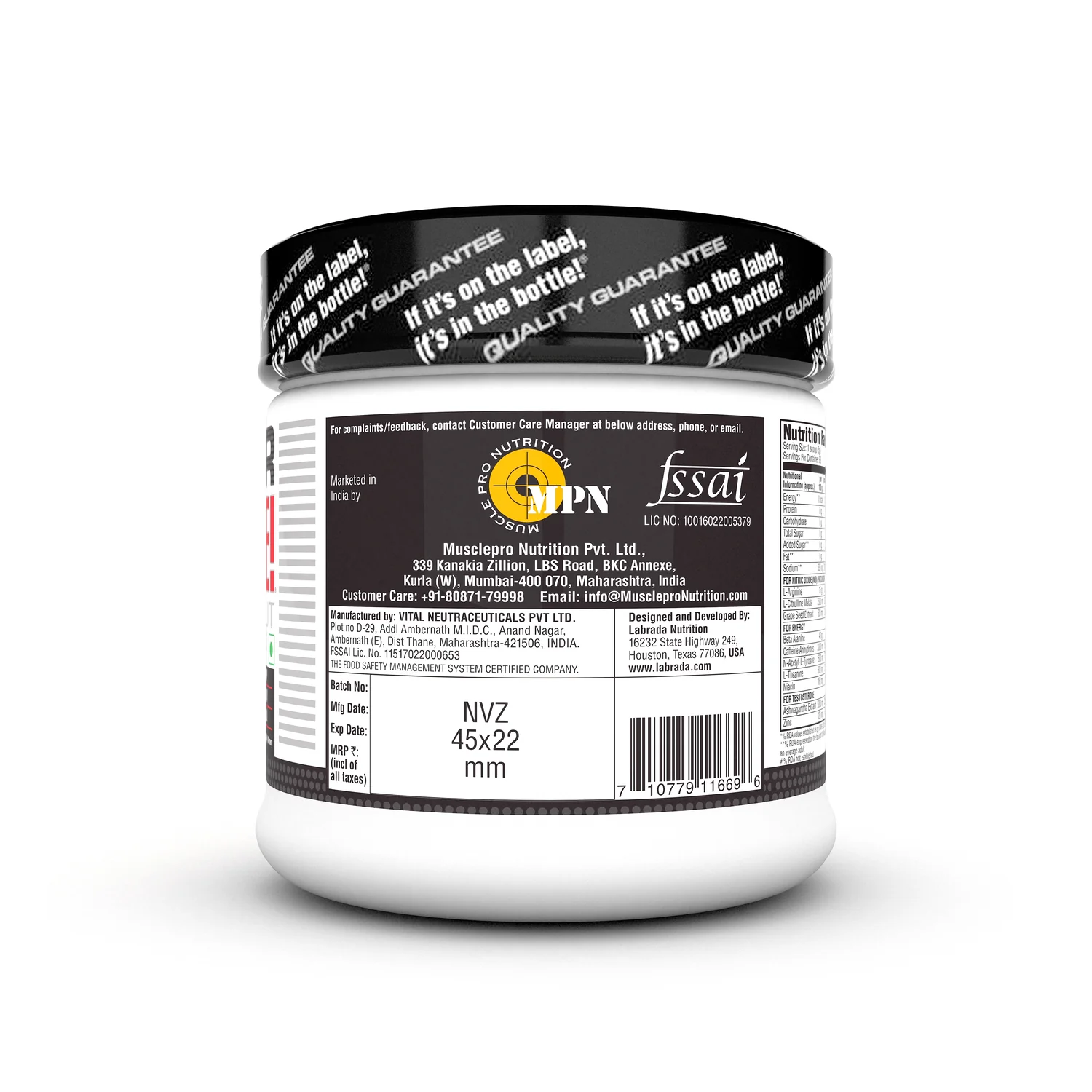 Labrada SUPER CHARGE Pre-Workout Concentrate - Image 9